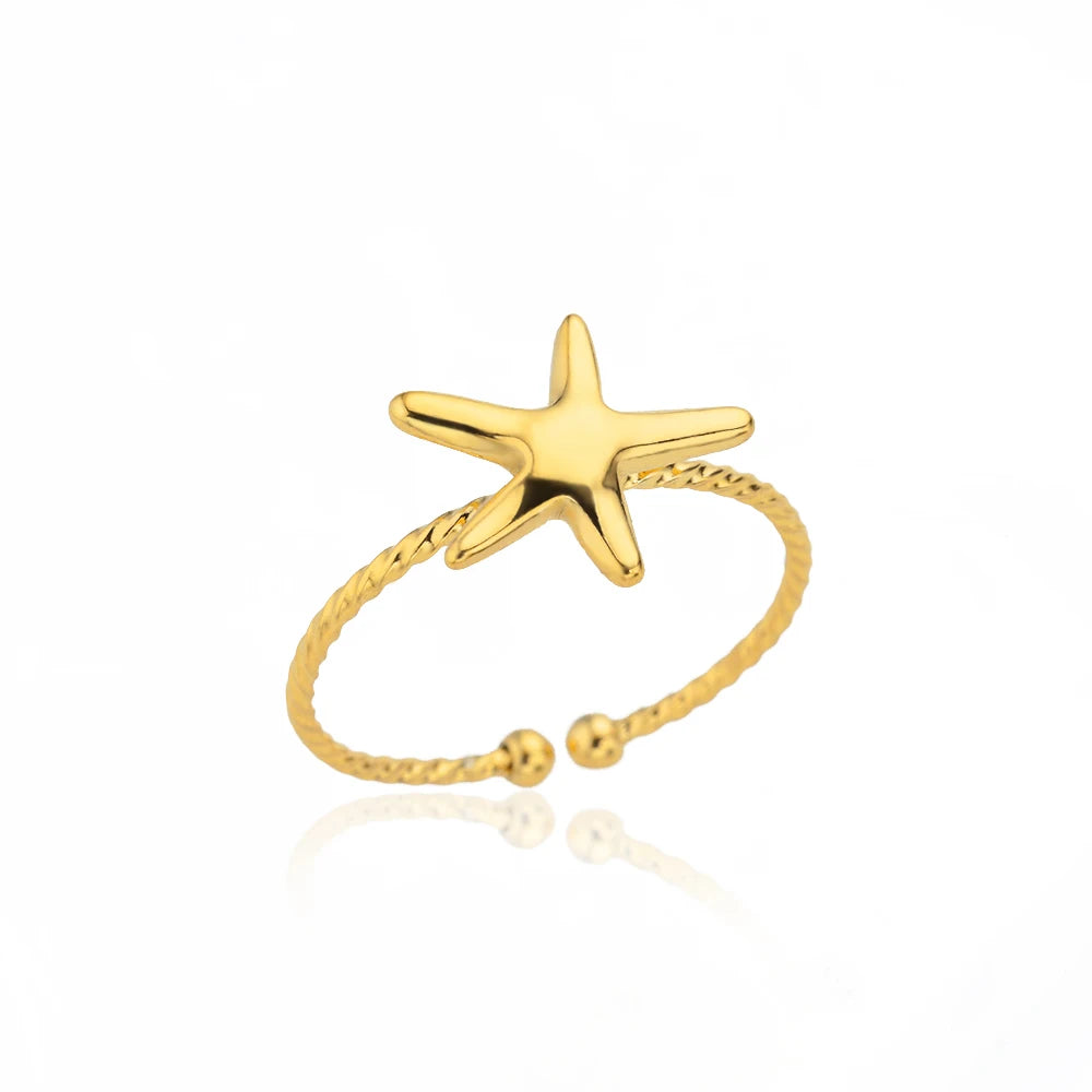 Stainless Steel Rings for Women Waterproof Open Gold Color Ring Wedding Couple Band Jewelry Gifts Free Shipping Items anillos